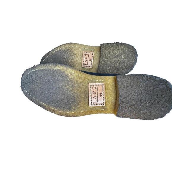 TAFT Chukka Ankle Boots Men's Size 11  Blue Leather Crepe Comfort Grunge Shoe - Picture 5 of 5